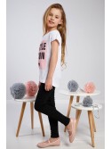 Tricou alb cu inscriptia NDZ8420 - Magazin online - Boutique